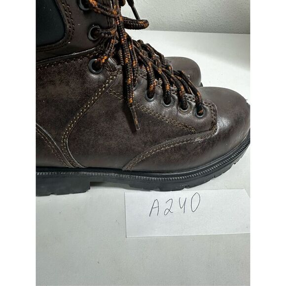 Brahma Boots Men's 5,5 Brown Steel Toe Work Safety Skid Resistant See Descriptio - Picture 12 of 12